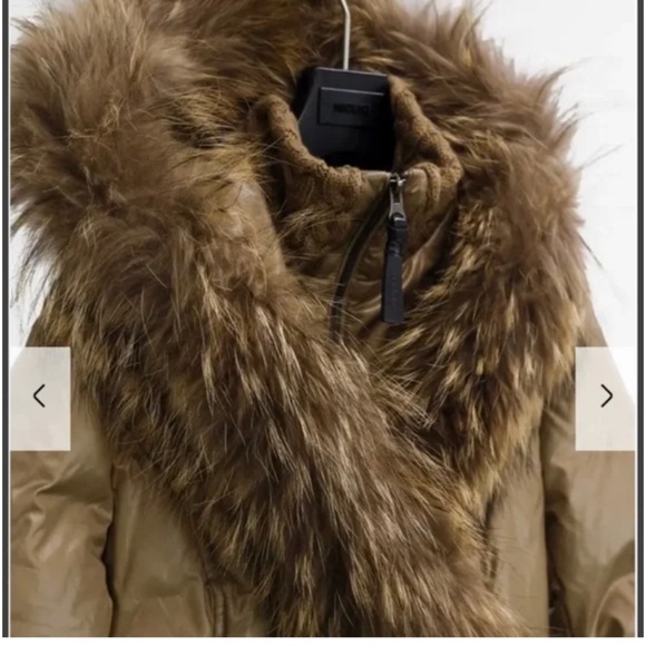 MACKAGE metallic bronze down jacket / winter coat - Picture 3 of 7